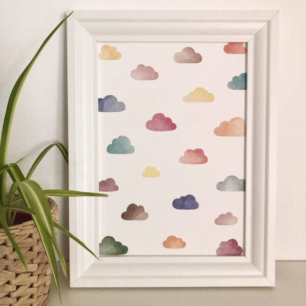 FineArt-Print mit bunten Wolken | A4
