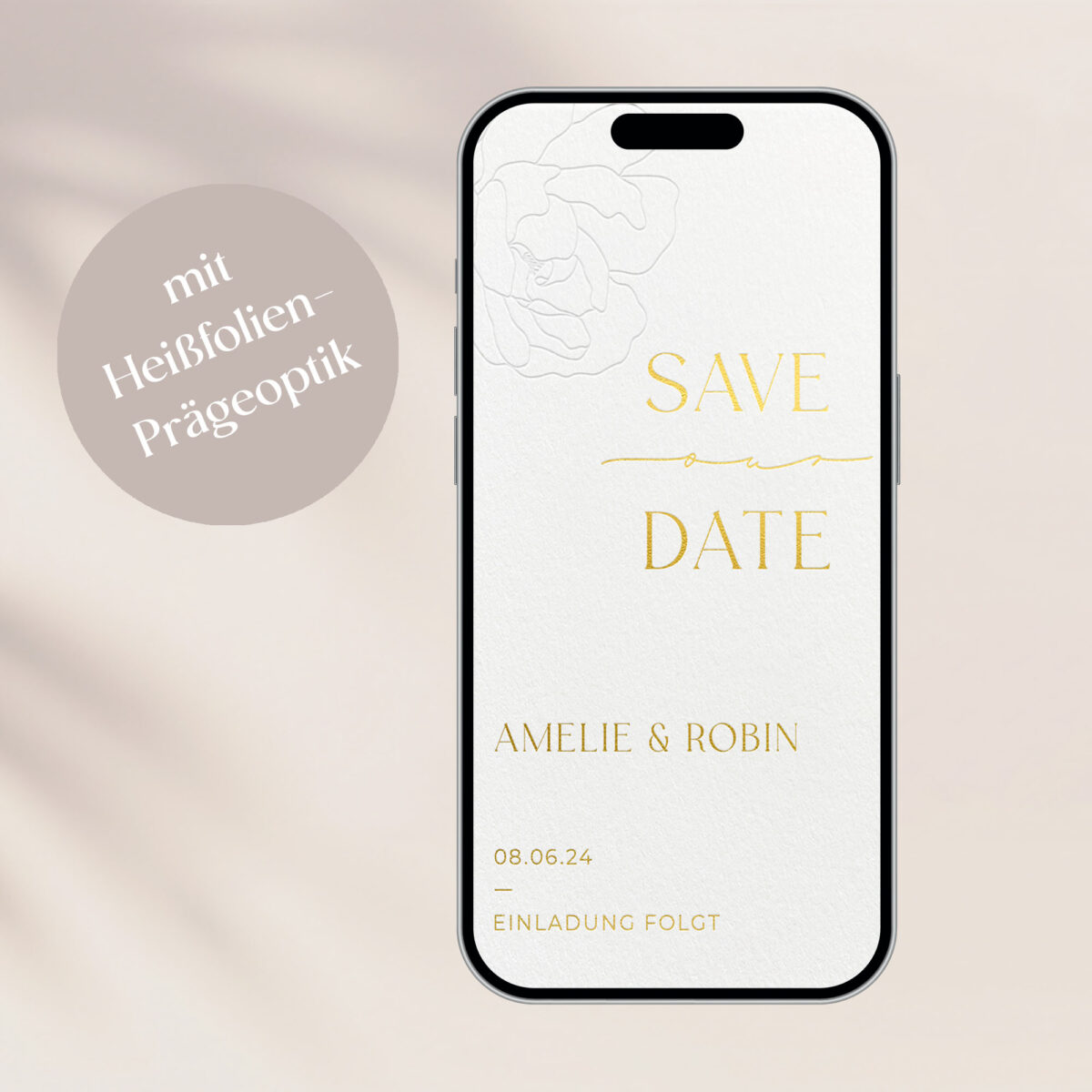 digitale save the date-Karte "Eloise"